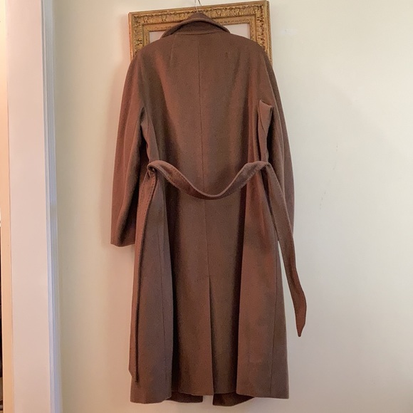 Weekend Max Mara 2  button (side to side)front tie belt/ coat color cocoa - Picture 13 of 16
